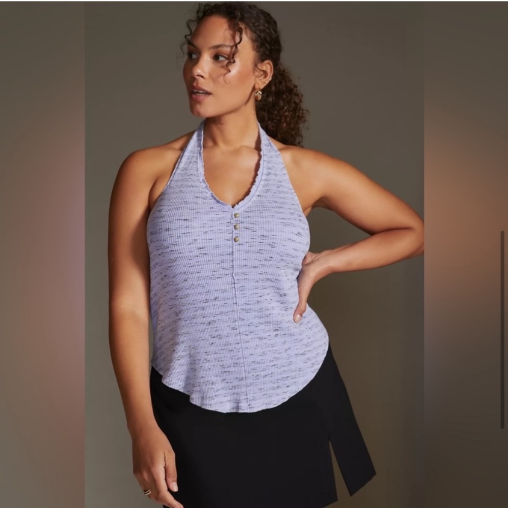 Anthropologie Lilac Halter Top - Picture 4 of 6